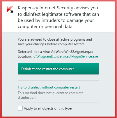 Kaspersky Internet Security Screen